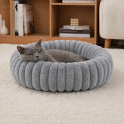 PETNEST Ribbed Donut Cat Bed