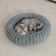 PETNEST Ribbed Donut Cat Bed