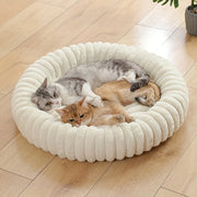 PETNEST Ribbed Donut Cat Bed