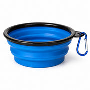 PETNEST Collapsible Dog Travel Bowl — Single Blue