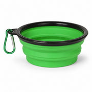PETNEST Collapsible Dog Travel Bowl — Single Green