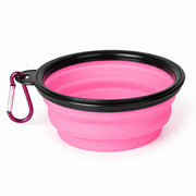 PETNEST Collapsible Dog Travel Bowl — Single Pink