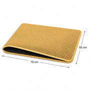PETNEST Double-Layer EVA Litter Mat in yellow, 55 × 75 cm measurement guide
